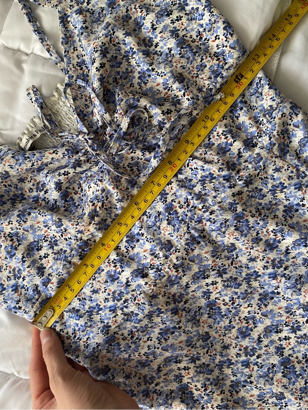 Abercrombie & Fitch Blue Floral Dress - Picture 5 of 7